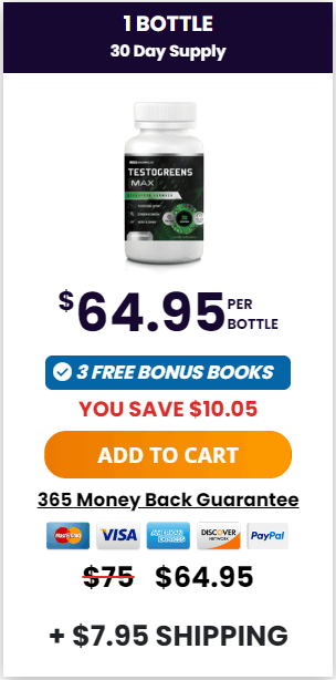 TestoGreens Max 1 Bottle